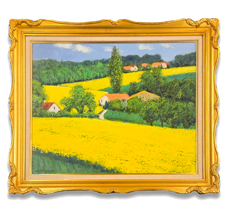 島田三郎　菜の花（オルメッソン）